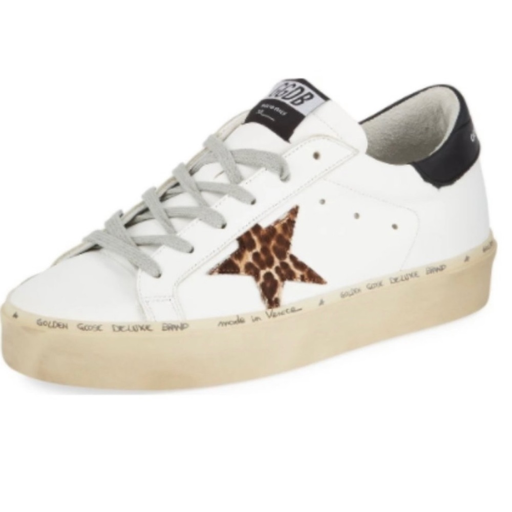 SOLD!!!! Golden Goose hi-star platform Sneaker Cheetah star